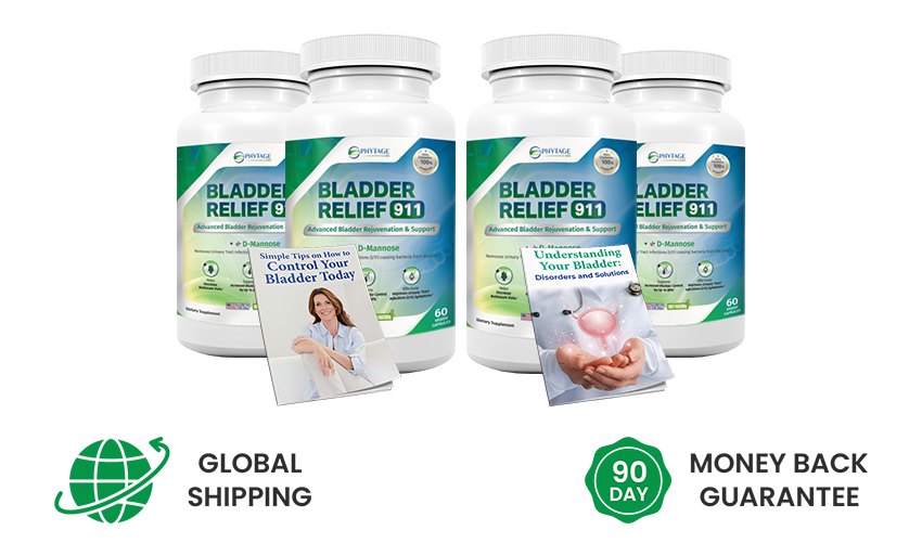 4 Bottles of Bladder Relief 911
